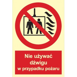 Znak: Nie używać dźwigu w...