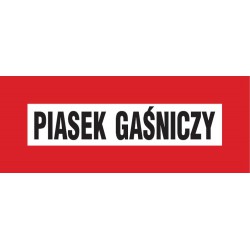 Znak: Piasek gaśniczy