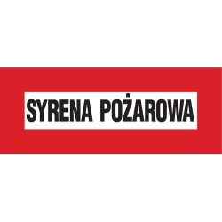 Znak: Syrena pożarowa