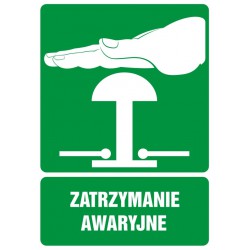 Znak: Zatrzymanie awaryjne