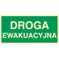 Znak: Droga ewakuacyjna