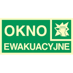 Znak: Okno ewakuacyjne