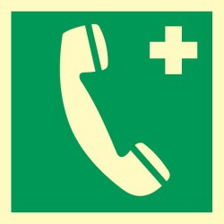 Znak: Telefon alarmowy