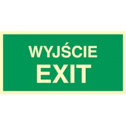 Znak: Wyjście Exit