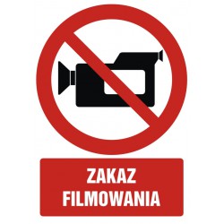 Znak: Zakaz filmowania