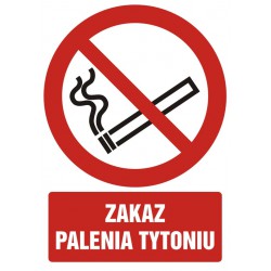 Znak: Zakaz palenia tytoniu