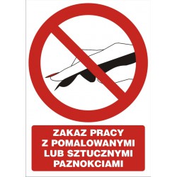 Znak: Zakaz pracy z...