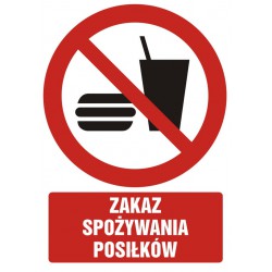 Znak: Zakaz spożywania...