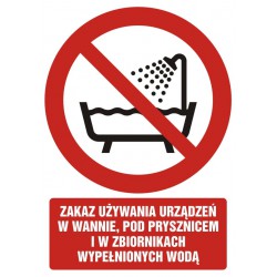 Znak: Zakaz używania...