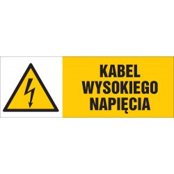 Znak: Kabel wysokiego napięcia