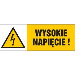 Znak: Wysokie napięcie