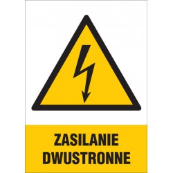 Znak: Zasilanie dwustronne