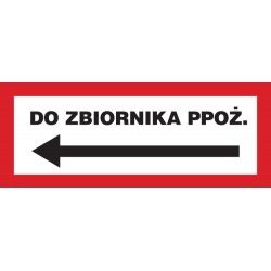 Znak: Do zbiornika ppoż.