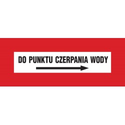 Znak: Do punktu czerpania wody