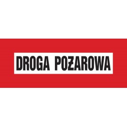 Znak: Droga pożarowa