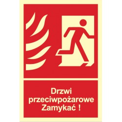 Znak: Drzwi ppoż. Zamykać!...